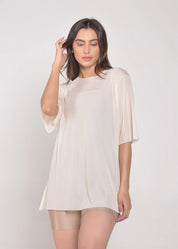 Blusa de Tule Nina Creme