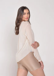 Tapa bumbum Tule Olívia Creme