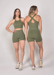 Top Seamless Sem Costura Matcha