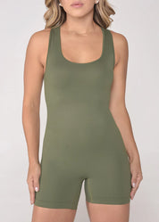 Macaquinho Seamless Sem Costura Matcha