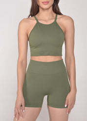 Top Seamless Sem Costura Matcha