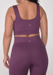 Top Seamless Sem Costura Violeta
