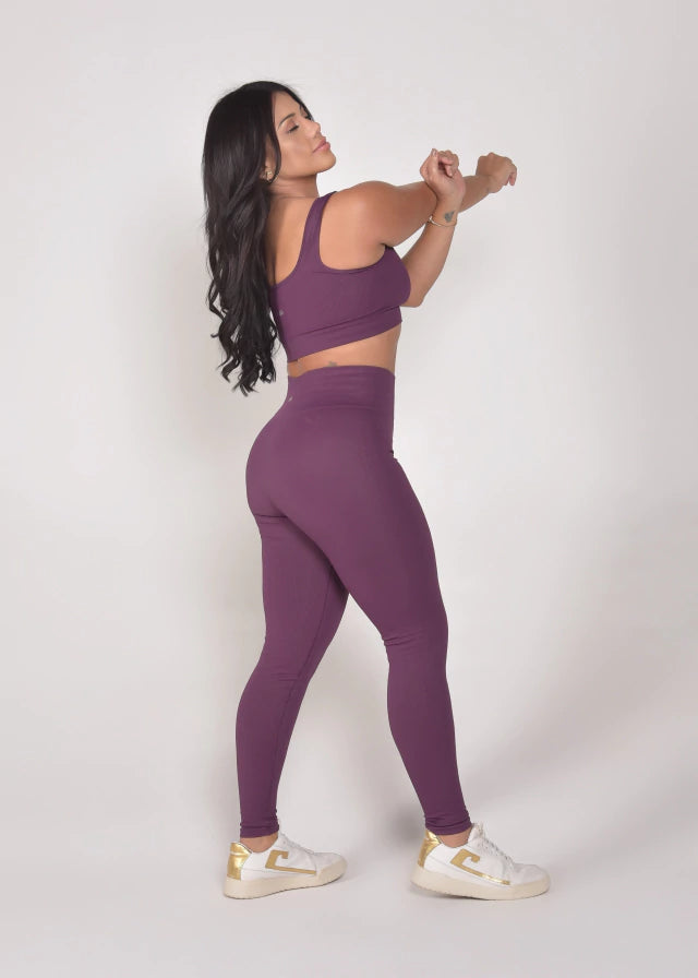 Calça Legging Seamless Sem Costura Violeta