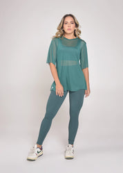 Blusa de Tule Nina Botanic