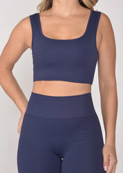 Top Seamless Sem Costura Marine