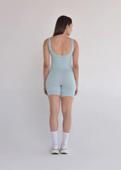 Macaquinho Seamless Sem Costura Azul Candy Basic