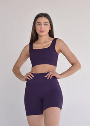 Top Seamless Sem Costura Borgonha