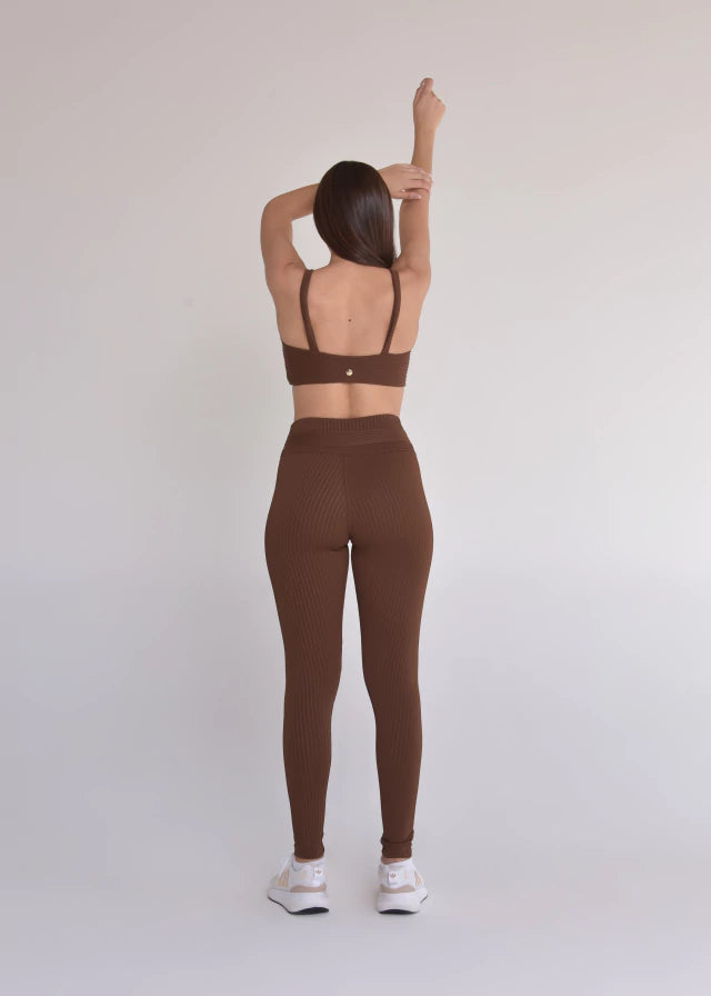 Calça Maitê texturizado Marrom