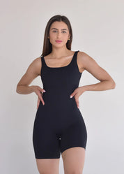 Macaquinho Seamless Sem Costura Preto Basic