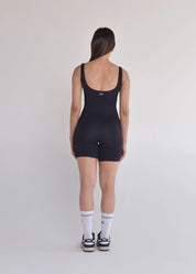 Macaquinho Seamless Sem Costura Preto Basic