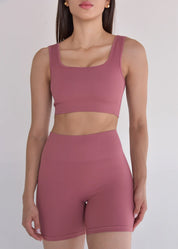 Top Seamless Sem Costura Rosa Seco