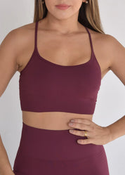 Top Seamless Sem Costura Marsala