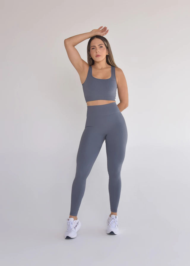 Calça Legging Seamless Sem Costura Grafite