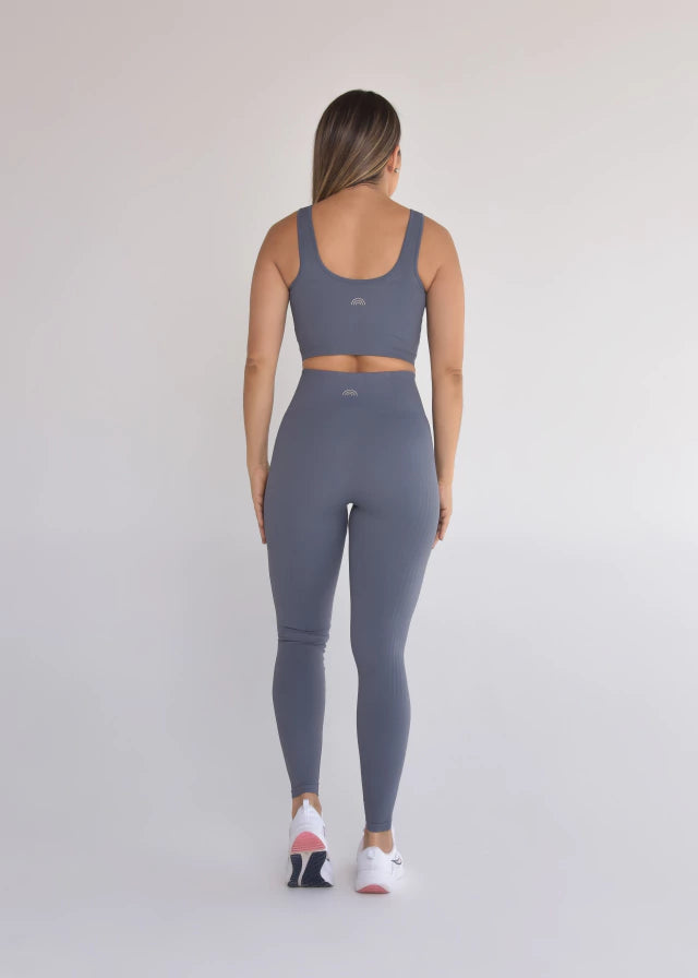 Top Seamless Sem Costura Grafite