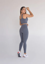 Top Seamless Sem Costura Grafite