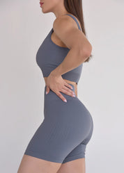 Shorts Seamless Sem Costura Grafite