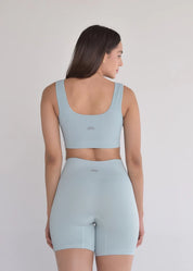 Shorts Seamless Sem Costura Azul Candy