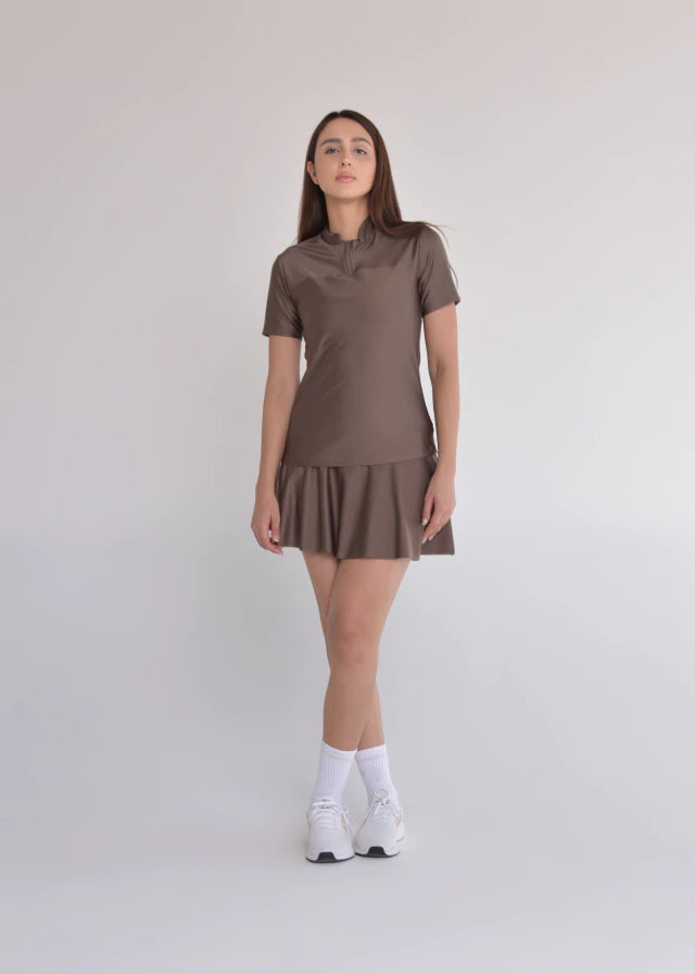 Blusa Match Castanho