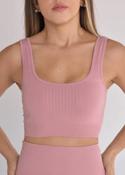 Top Seamless Sem Costura Rosé
