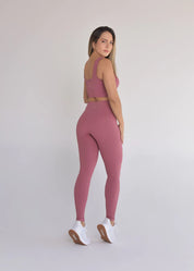 Calça Legging Seamless Sem Costura Rosa Seco