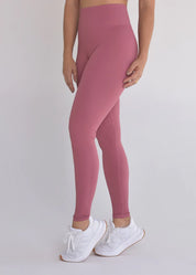 Calça Legging Seamless Sem Costura Rosa Seco