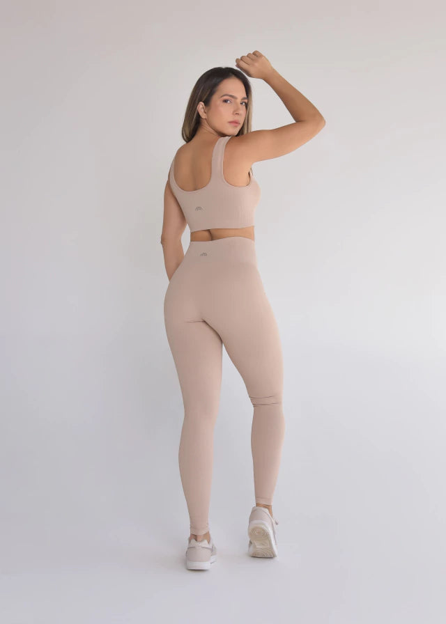 Calça Legging Seamless Sem Costura Nude