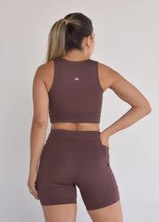 Bermuda Running 4 bolsos Marrom