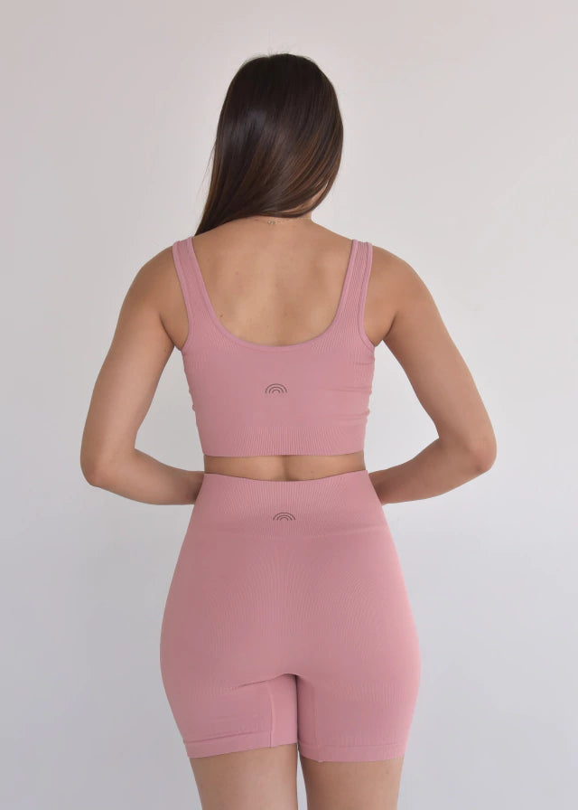 Top Seamless Sem Costura Rosé