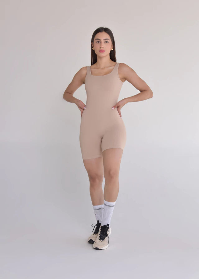 Macaquinho Seamless Sem Costura Nude Basic