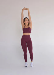 Calça Legging Seamless Sem Costura Marsala