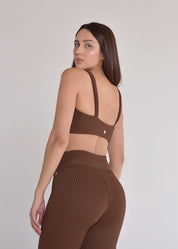 Calça Maitê texturizado Marrom