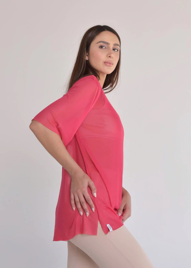 Blusa de Tule Nina Melancia