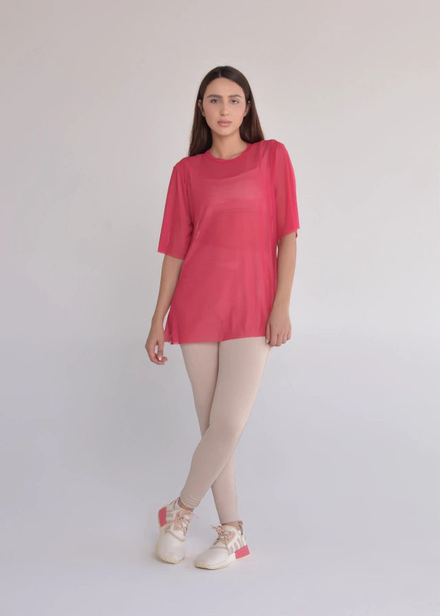 Blusa de Tule Nina Melancia