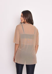 Blusa de Tule Nina Nude