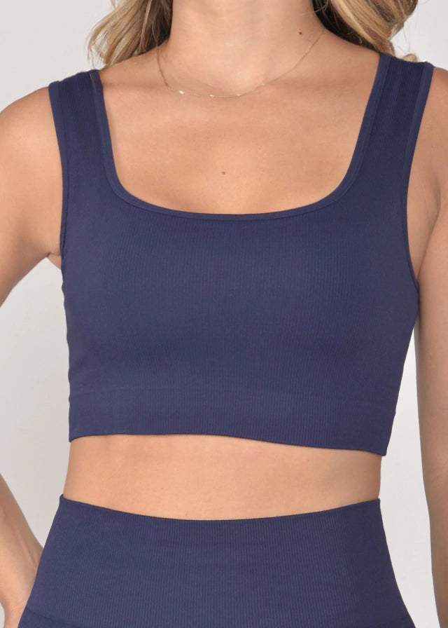 Top Seamless Sem Costura Marine